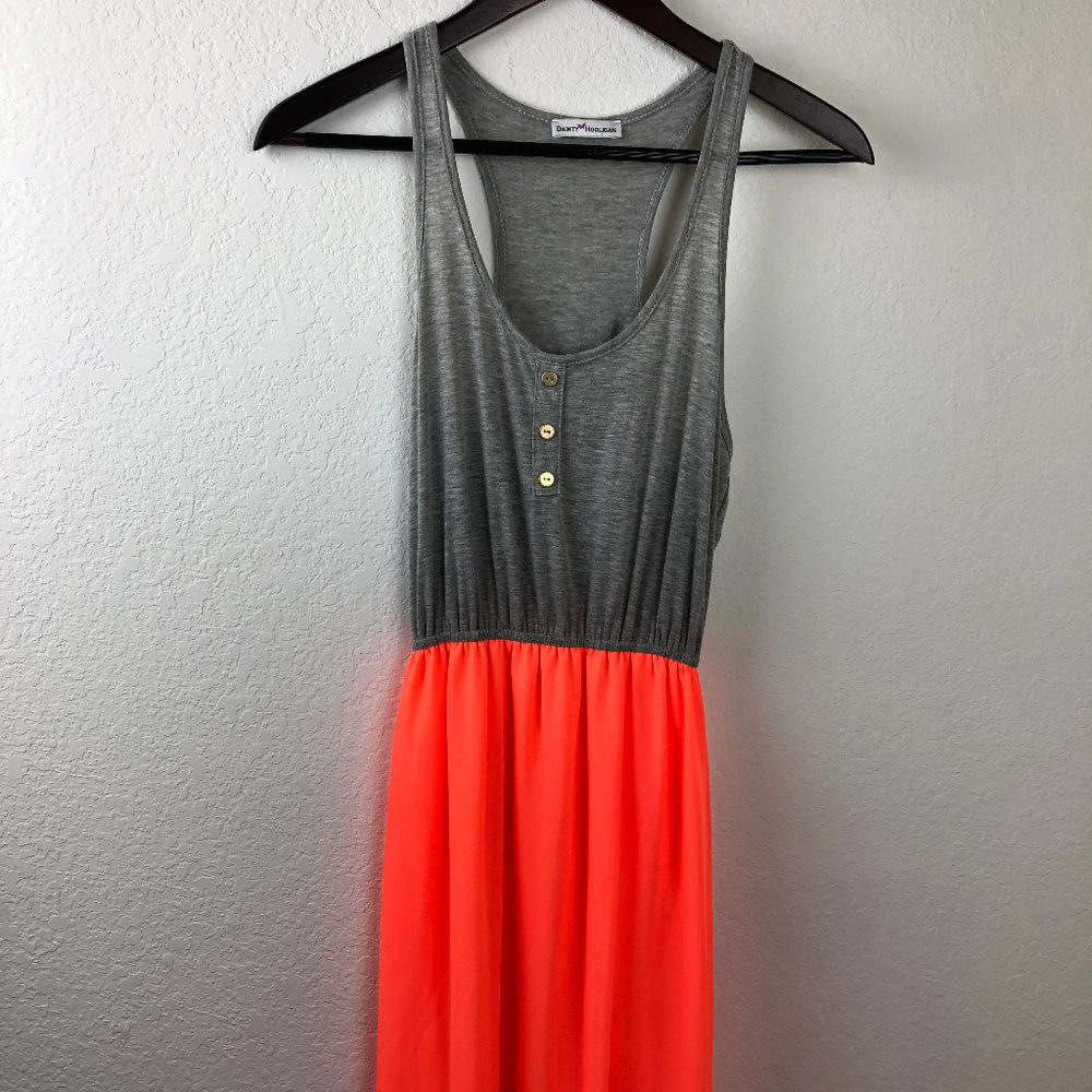 Dainty Hooligan Womens Dress, Gray Peach